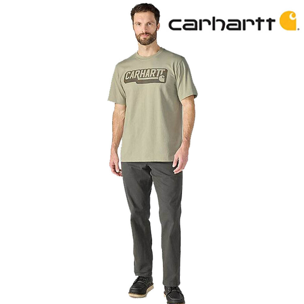 Carhartt Irvine Relaxed Camo Logo Faded Fatigue T-Shirt Heren Carhartt Irvine Relaxed Camo Logo Faded Fatigue T-Shirt Heren