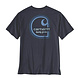Carhartt Irvine Relaxed Multicolor Logo Navy T-Shirt Heren Carhartt Irvine Relaxed Multicolor Logo Navy T-Shirt Heren