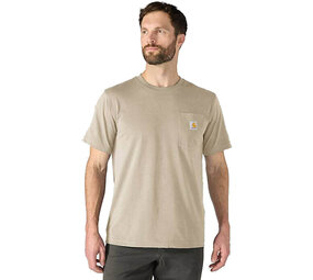 Carhartt Irvine Relaxed Multicolor Logo Oat Milk T-Shirt Heren Carhartt Irvine Relaxed Multicolor Logo Oat Milk T-Shirt Heren