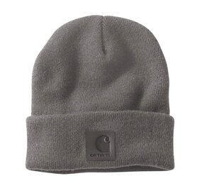 Carhartt Leatherette Watch Cap Mud Grey Muts
