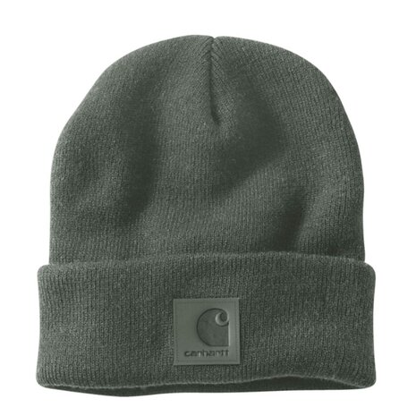 Carhartt Leatherette Watch Cap Forestry Green Muts Carhartt Leatherette Watch Cap Forestry Green Muts