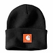 Carhartt Rubber Patch Watch Hat Black/Worksite Orange Beanie
