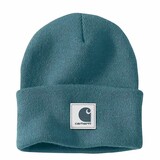 Carhartt Rubber Patch Watch Hat Harbor Teal Beanie Carhartt Rubber Patch Watch Hat Harbor Teal Beanie