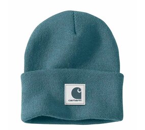 Carhartt Rubber Patch Watch Hat Harbor Teal Beanie Carhartt Rubber Patch Watch Hat Harbor Teal Beanie