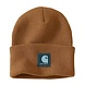 Carhartt Rubber Patch Watch Hat Brown/Dark Harbor Teal Beanie Carhartt Rubber Patch Watch Hat Brown/Dark Harbor Teal Beanie