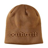 Carhartt Embossed Logo Brown Beanie Carhartt Embossed Logo Brown Beanie