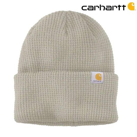 Carhartt Waffle Cuffed Cobblestone Beanie Carhartt Waffle Cuffed Cobblestone Beanie