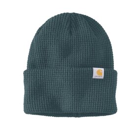 Carhartt Waffle Cuffed Dark Harbor Teal Beanie