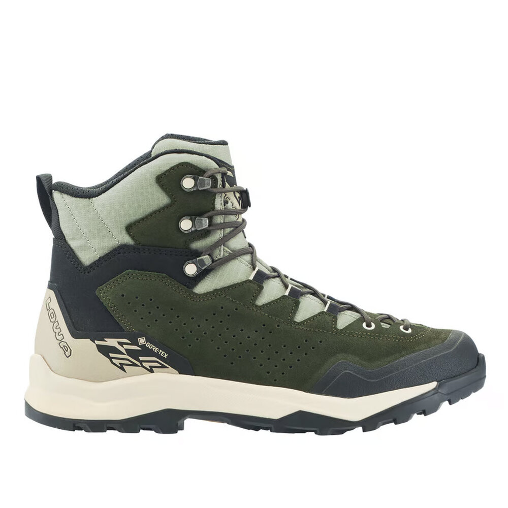 Lowa Explorer GTX Mid Darkgreen Panna Wandelschoenen Heren Lowa Explorer GTX Mid Darkgreen Panna Wandelschoenen Heren