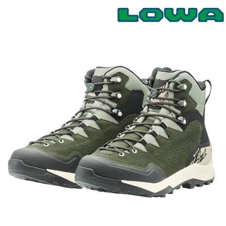 Lowa Explorer GTX Mid Darkgreen Panna Wandelschoenen Heren Lowa Explorer GTX Mid Darkgreen Panna Wandelschoenen Heren