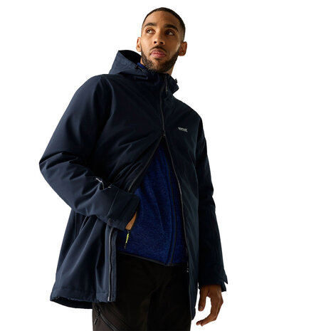 Regatta Hoscar Aviator Blue Navy Winterjas Heren