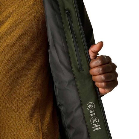 Regatta Highton Stretch Dark Khaki Black Winterjas Heren Regatta Highton Stretch Dark Khaki Black Winterjas Heren