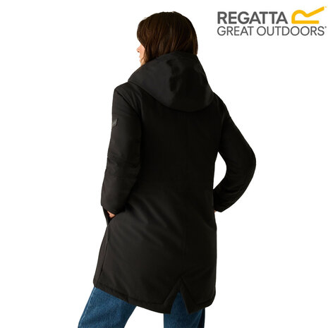 Regatta Vallina Black Winterjas Dames Regatta Vallina Black Winterjas Dames