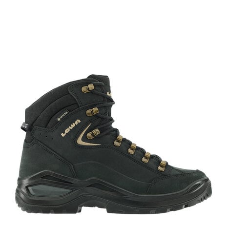 Lowa Renegade Evo GTX Mid Black Champagne Wandelschoenen Dames Lowa Renegade Evo GTX Mid Black Champagne Wandelschoenen Dames