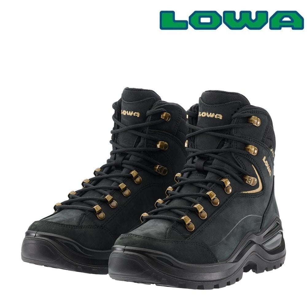 Lowa Renegade Evo GTX Mid Black Champagne Wandelschoenen Dames Lowa Renegade Evo GTX Mid Black Champagne Wandelschoenen Dames