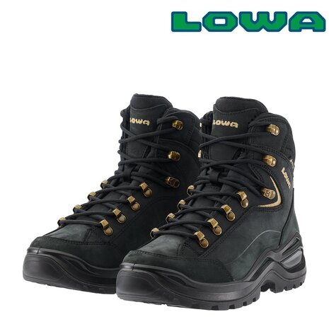 Lowa Renegade Evo GTX Mid Black Champagne Wandelschoenen Dames Lowa Renegade Evo GTX Mid Black Champagne Wandelschoenen Dames