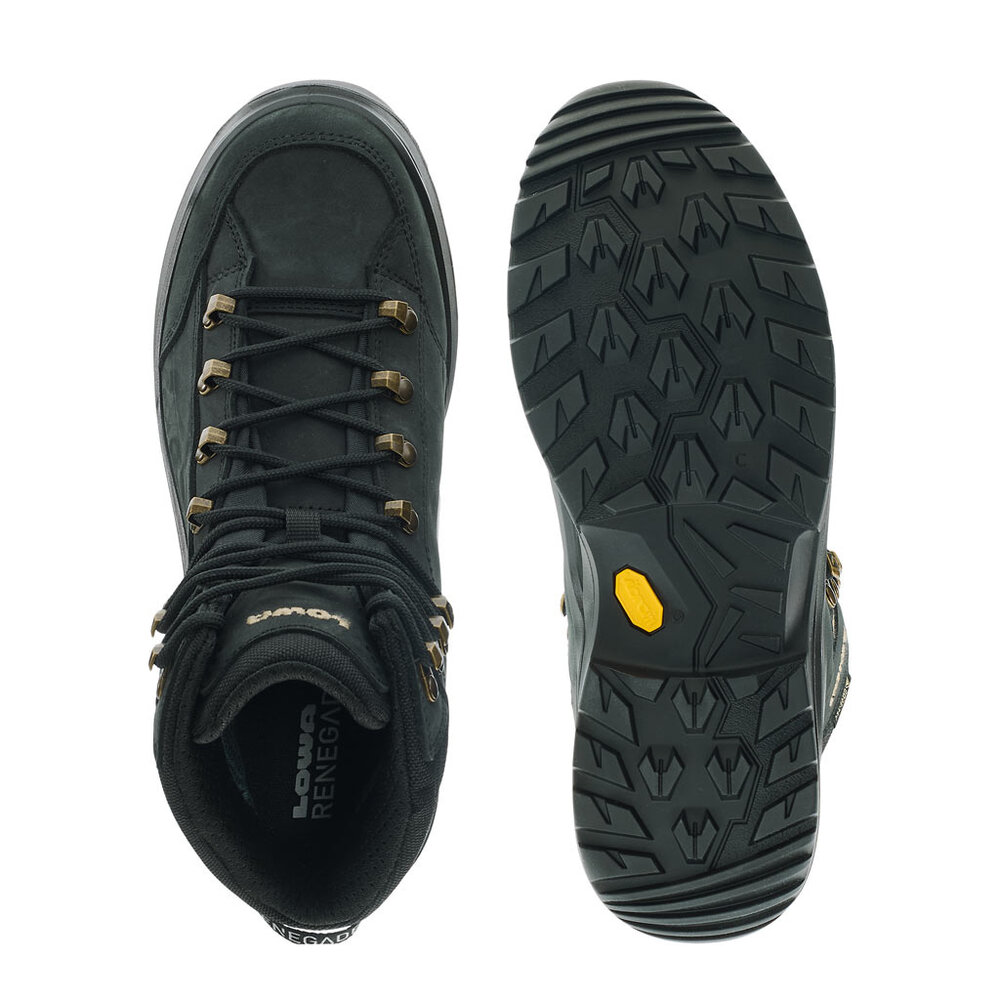 Lowa Renegade Evo GTX Mid Black Champagne Wandelschoenen Dames Lowa Renegade Evo GTX Mid Black Champagne Wandelschoenen Dames