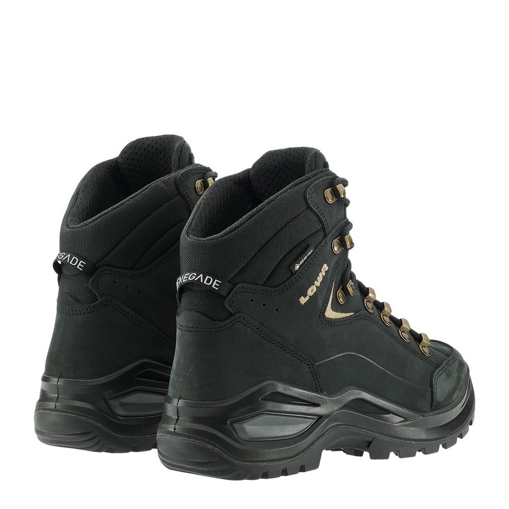 Lowa Renegade Evo GTX Mid Black Champagne Wandelschoenen Dames Lowa Renegade Evo GTX Mid Black Champagne Wandelschoenen Dames