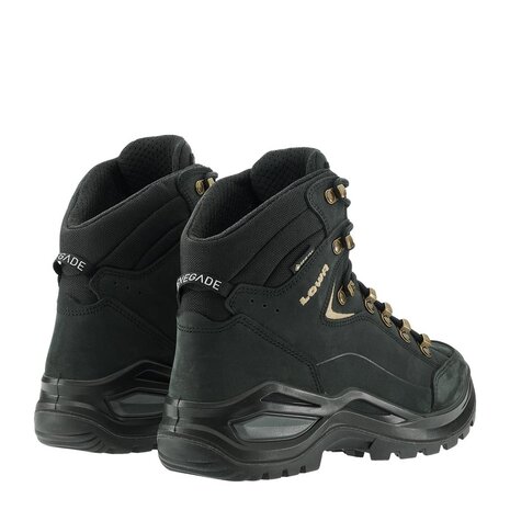 Lowa Renegade Evo GTX Mid Black Champagne Wandelschoenen Dames Lowa Renegade Evo GTX Mid Black Champagne Wandelschoenen Dames