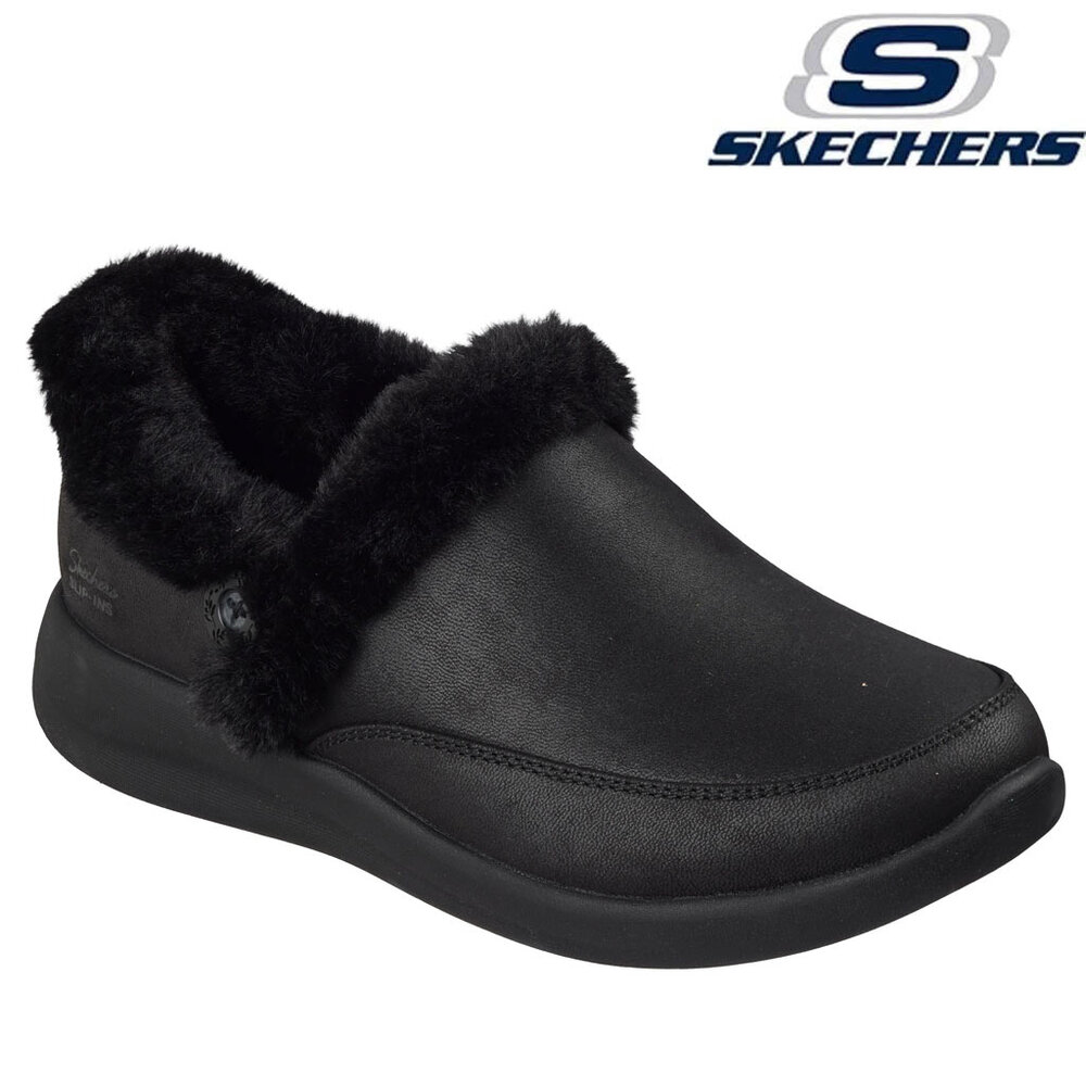 Skechers Cozy Escape Black Pantoffels Dames Skechers Cozy Escape Black Pantoffels Dames