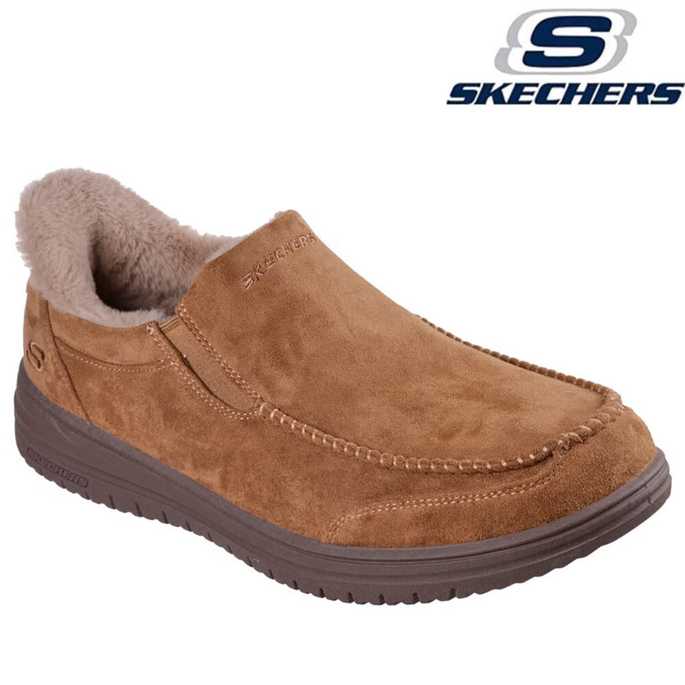Skechers Murette Scofield Chestnut Pantoffels Heren