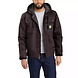 Carhartt Washed Duck Sherpa-Lined Dark Brown Winterjas Heren