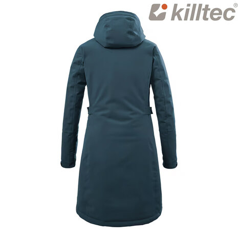Killtec KOW 165 Bright Petrol Parka Dames Killtec KOW 165 Bright Petrol Parka Dames
