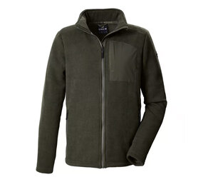 Killtec GW 43 Dark Olive Knitted Fleecejas Heren Killtec GW 43 Dark Olive Knitted Fleecejas Heren