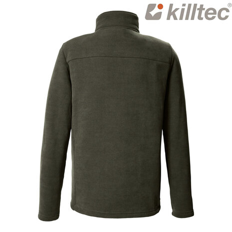 Killtec GW 43 Dark Olive Knitted Fleecejas Heren Killtec GW 43 Dark Olive Knitted Fleecejas Heren