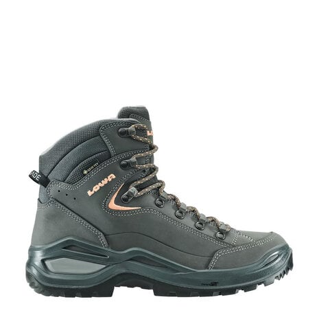 Lowa Renegade Evo GTX Mid Graphite Apricot Wandelschoenen Dames Lowa Renegade Evo GTX Mid Graphite Apricot Wandelschoenen Dames
