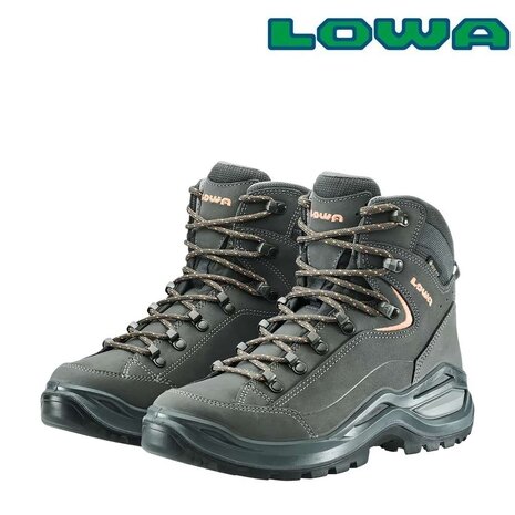 Lowa Renegade Evo GTX Mid Graphite Apricot Wandelschoenen Dames Lowa Renegade Evo GTX Mid Graphite Apricot Wandelschoenen Dames