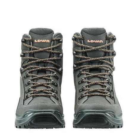 Lowa Renegade Evo GTX Mid Graphite Apricot Wandelschoenen Dames Lowa Renegade Evo GTX Mid Graphite Apricot Wandelschoenen Dames