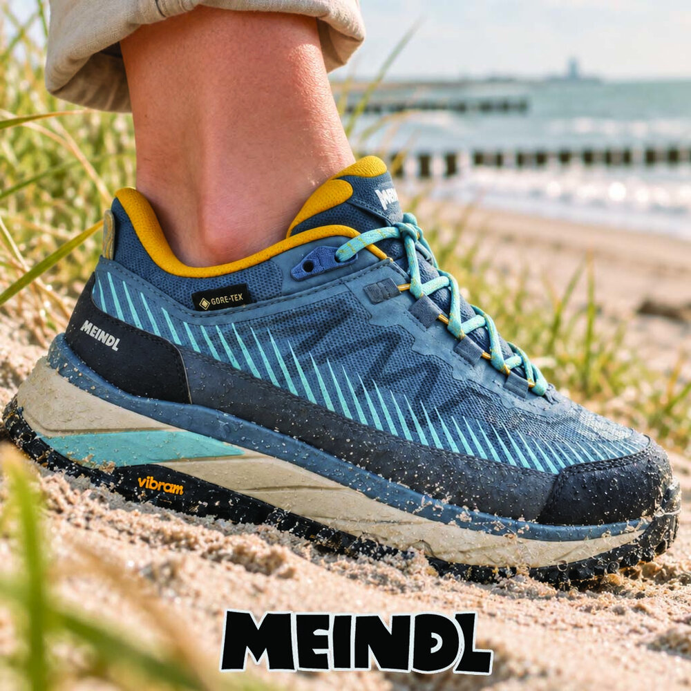 Meindl Eldora GTX Jeans Ocker Wandelschoenen Dames