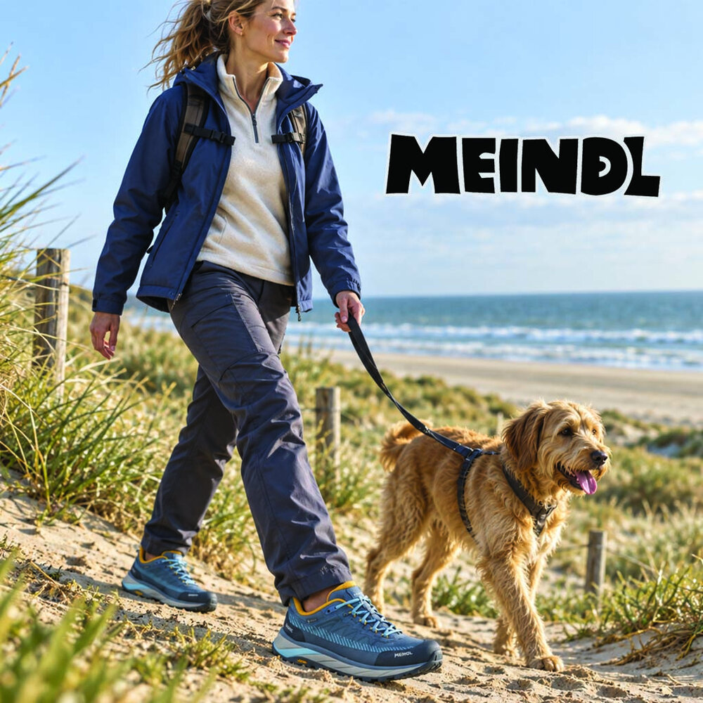 Meindl Eldora GTX Jeans Ocker Wandelschoenen Dames
