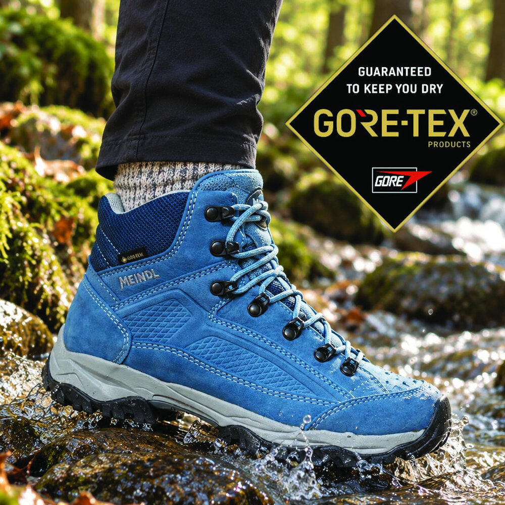Meindl Baltimore Lady GTX Jeans Azure Wandelschoenen Dames Meindl Baltimore Lady GTX Jeans Azure Wandelschoenen Dames