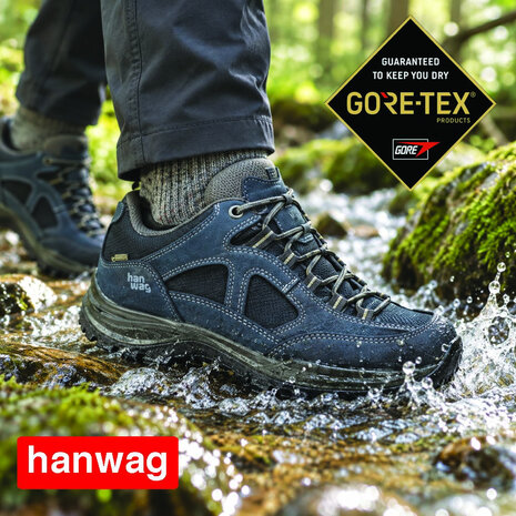 Hanwag Gritstone II Wide GTX Navy Asphalt Wandelschoenen Dames Hanwag Gritstone II Wide GTX Navy Asphalt Wandelschoenen Dames