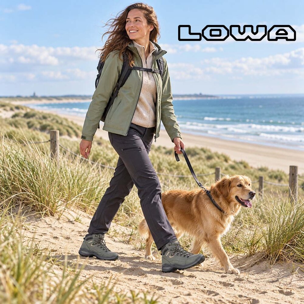 Lowa Renegade Evo GTX Mid Wide Graphite Apricot Wandelschoenen Dames Lowa Renegade Evo GTX Mid Wide Graphite Apricot Wandelschoenen Dames