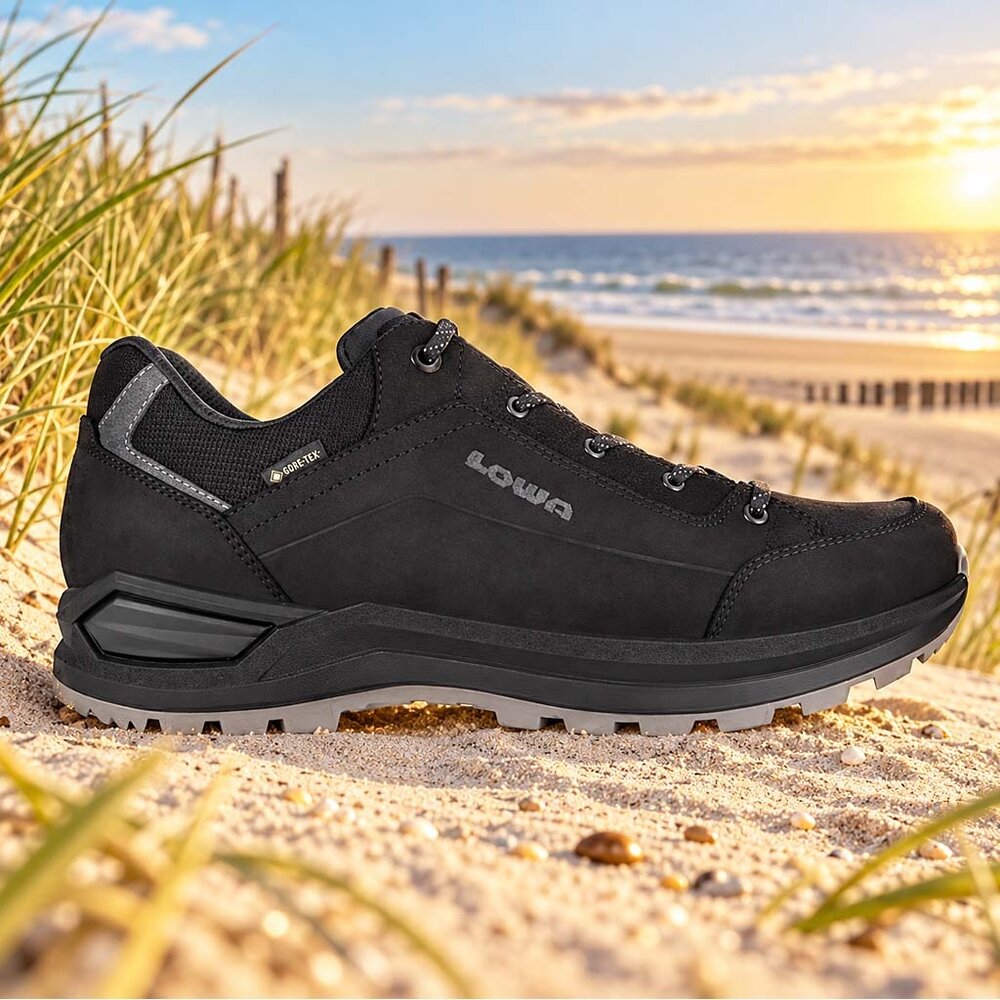 Lowa Renegade Evo GTX Lo Black Graphite Wandelschoenen Heren Lowa Renegade Evo GTX Lo Black Graphite Wandelschoenen Heren