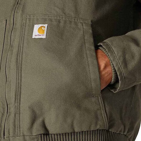 Carhartt Duck Active Moss Werkjas Heren