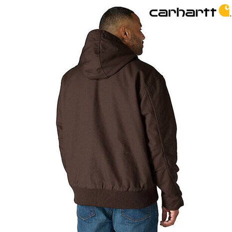 Carhartt Duck Active Donker Bruin Werkjas Heren Carhartt Duck Active Donker Bruin Werkjas Heren