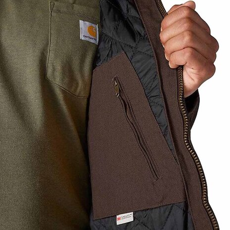 Carhartt Duck Active Donker Bruin Werkjas Heren Carhartt Duck Active Donker Bruin Werkjas Heren