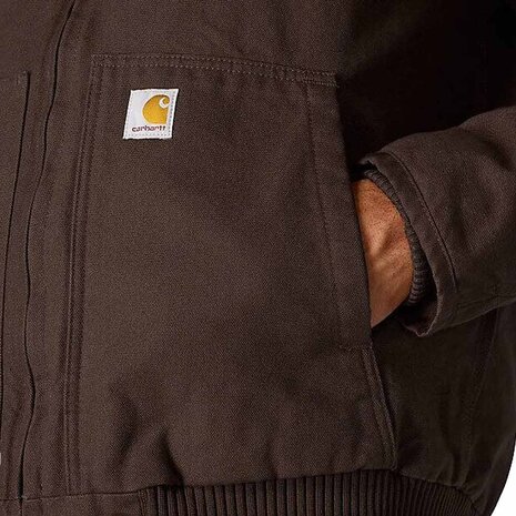 Carhartt Duck Active Donker Bruin Werkjas Heren Carhartt Duck Active Donker Bruin Werkjas Heren