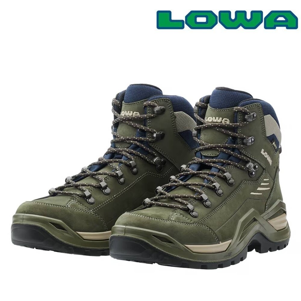 Lowa Renegade Evo GTX Mid Olive/Navy Wandelschoenen Heren Lowa Renegade Evo GTX Mid Olive/Navy Wandelschoenen Heren