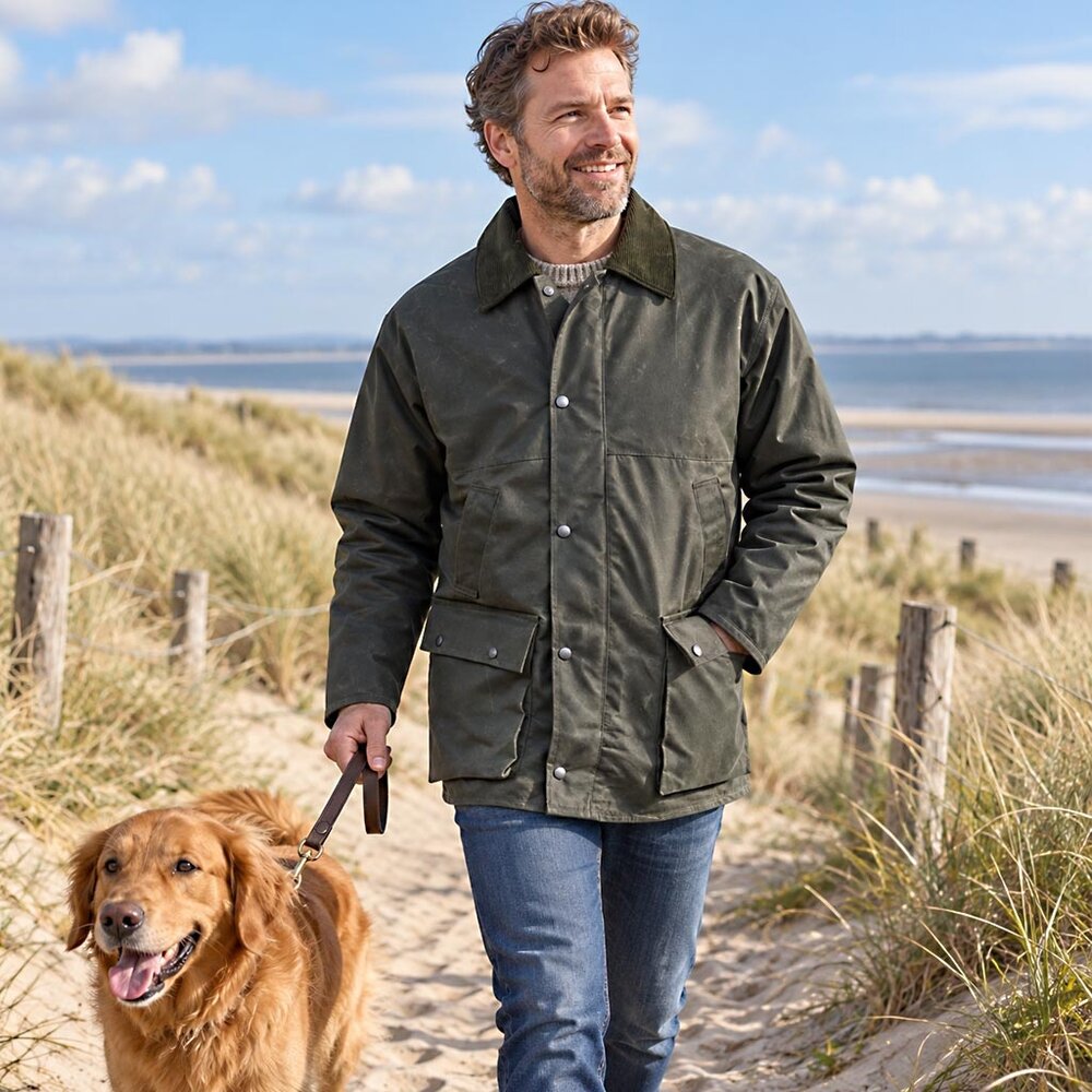 Hunter Outdoor Bolton Classic Groen Waxjas