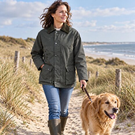 Hunter Outdoor Bolton Classic Groen Waxjas