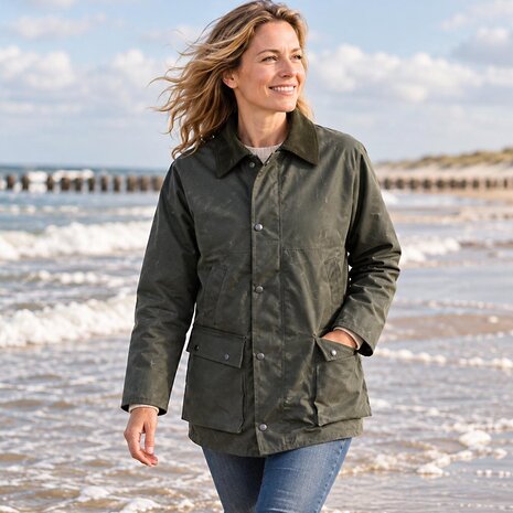 Hunter Outdoor Bolton Classic Groen Waxjas