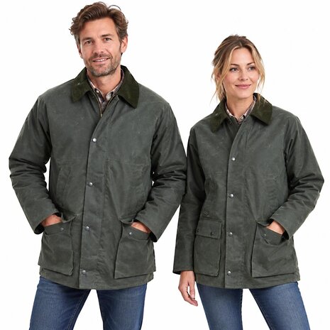 Hunter Outdoor Bolton Classic Groen Waxjas