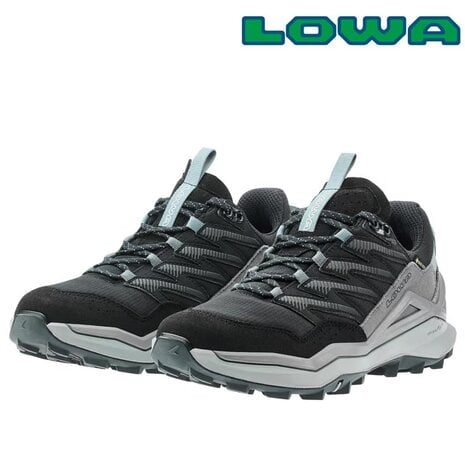 Lowa Maddox Pro GTX Lo Wide Black/Grey Wandelschoenen Dames Lowa Maddox Pro GTX Lo Wide Black/Grey Wandelschoenen Dames
