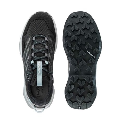Lowa Maddox Pro GTX Lo Wide Black/Grey Wandelschoenen Dames Lowa Maddox Pro GTX Lo Wide Black/Grey Wandelschoenen Dames