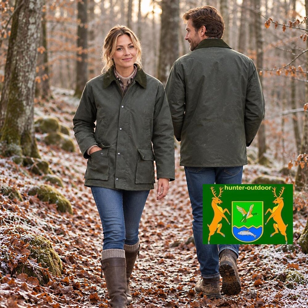 Hunter Outdoor Bolton Classic Groen Waxjas